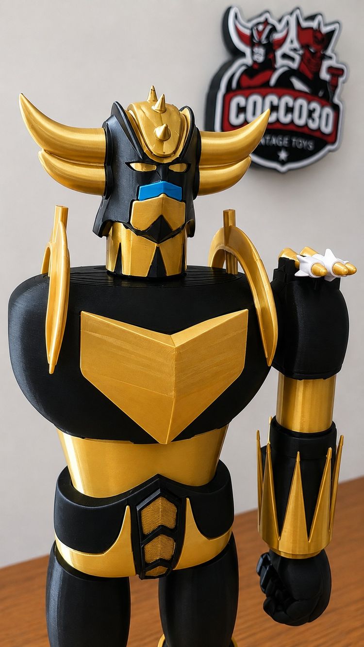 Immagine di Goldrake Jumbo Inspired Gold Version Custom 30 CM 1